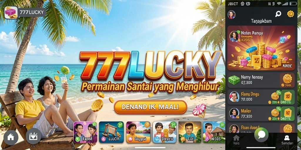 Tangkapan layar gameplay <strong>777LUCKY</strong> menampilkan keseruan bermain yang penuh warna.