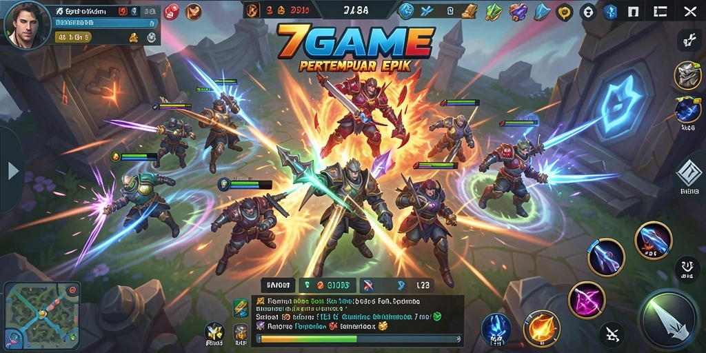 Tampilan gameplay seru di 7GAME yang penuh aksi.