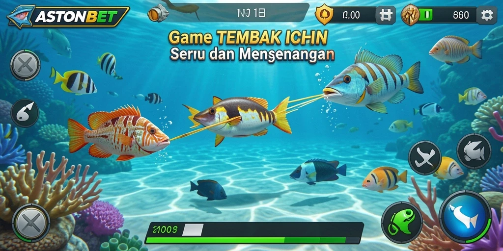 Tampilan gameplay Tembak Ikan yang seru dan mendebarkan.