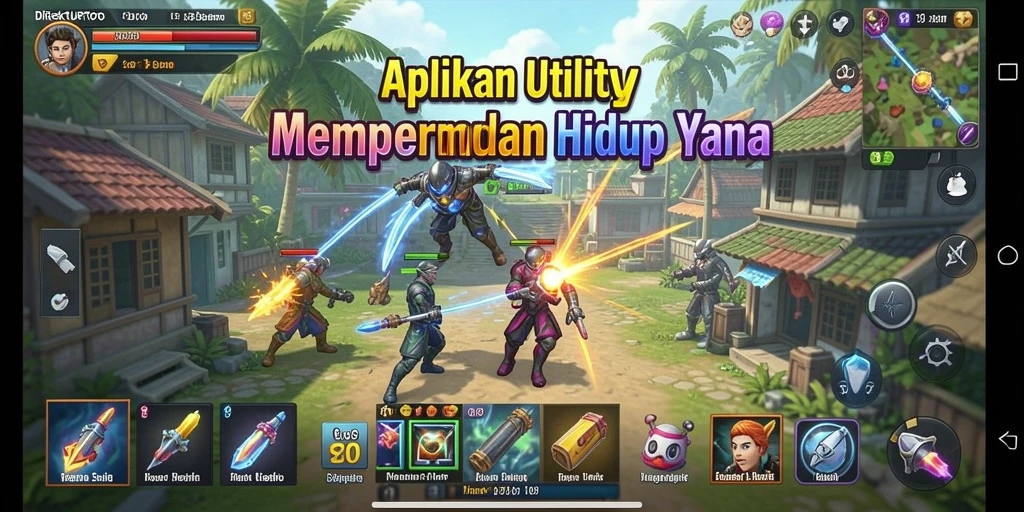Tampilan antarmuka utama aplikasi Utility DIREKTURTOTO yang sederhana dan efektif.