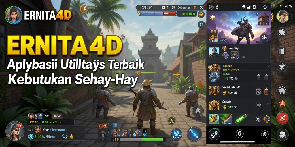 Tampilan antarmuka aplikasi ERNITA4D yang user-friendly.