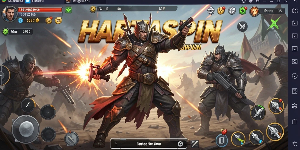 Tangkapan layar menunjukkan gameplay HARTASPIN yang memukau dan strategis.