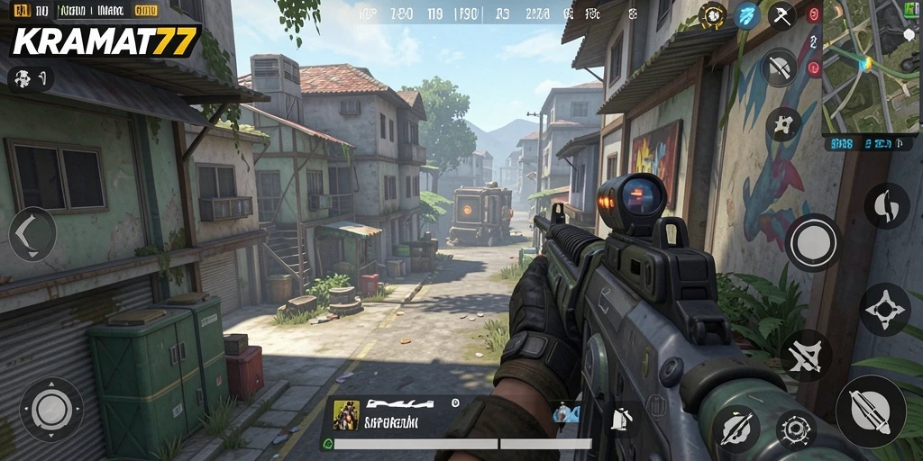 Tampilan gameplay KRAMAT77 yang mendebarkan dan penuh aksi.