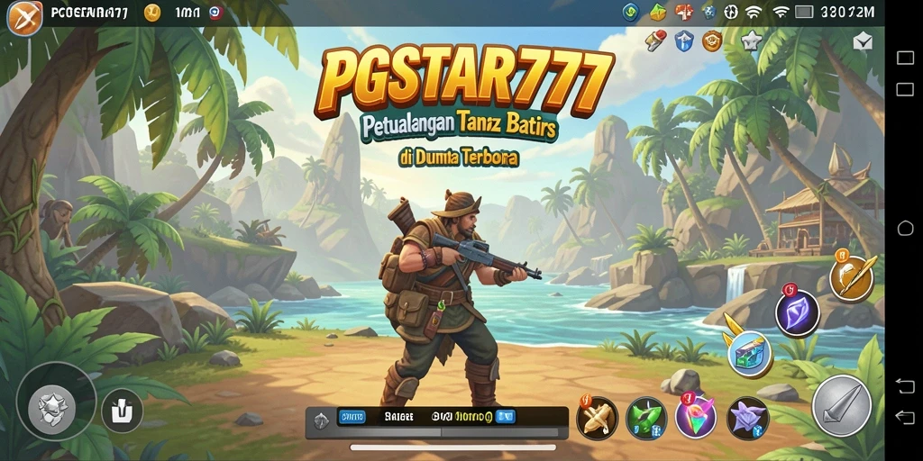 Tampilan gameplay PGSTAR777 dengan aksi petualangan di dunia terbuka.