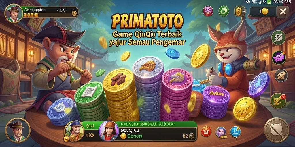 Tampilan gameplay QiuQiu yang mendebarkan di PRIMATOTO.