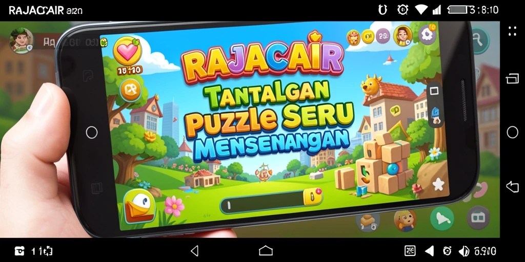 Screenshot gameplay RAJACAIR menampilkan tantangan puzzle yang menarik.