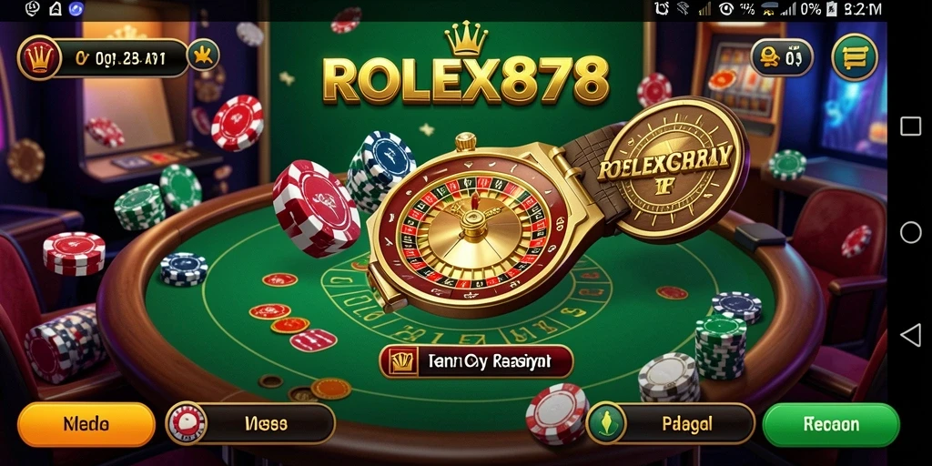 Tampilan menawan gameplay Kasino di ROLEX878 yang penuh aksi.