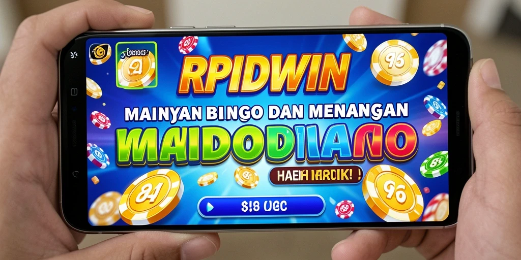 Screenshot gameplay RPIDWIN menampilkan momen seru saat Bingo berlangsung.