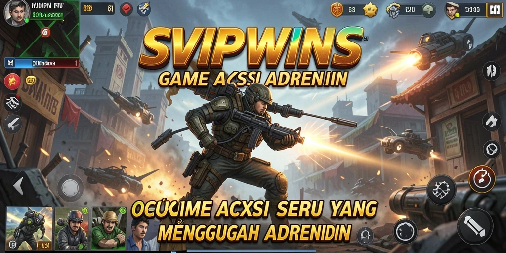 Tangkapan layar permainan SVIPWINS dengan aksi pertarungan yang seru.