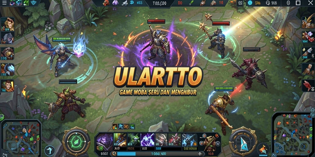 Gameplay seru ULARTOTO dengan berbagai karakter dan strategi.