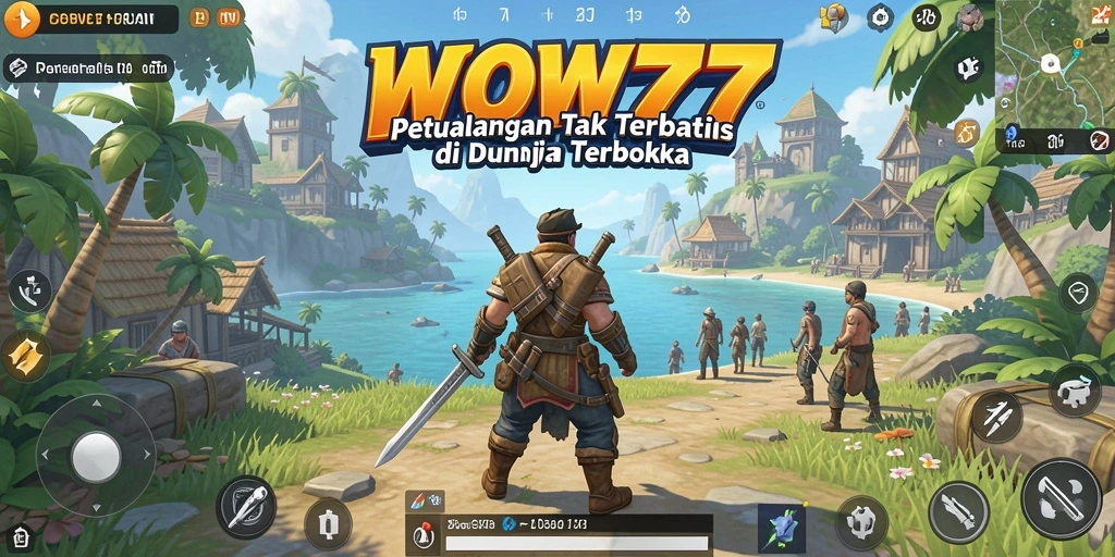 Tampilan gameplay WOW77 yang menakjubkan dalam dunia terbuka.